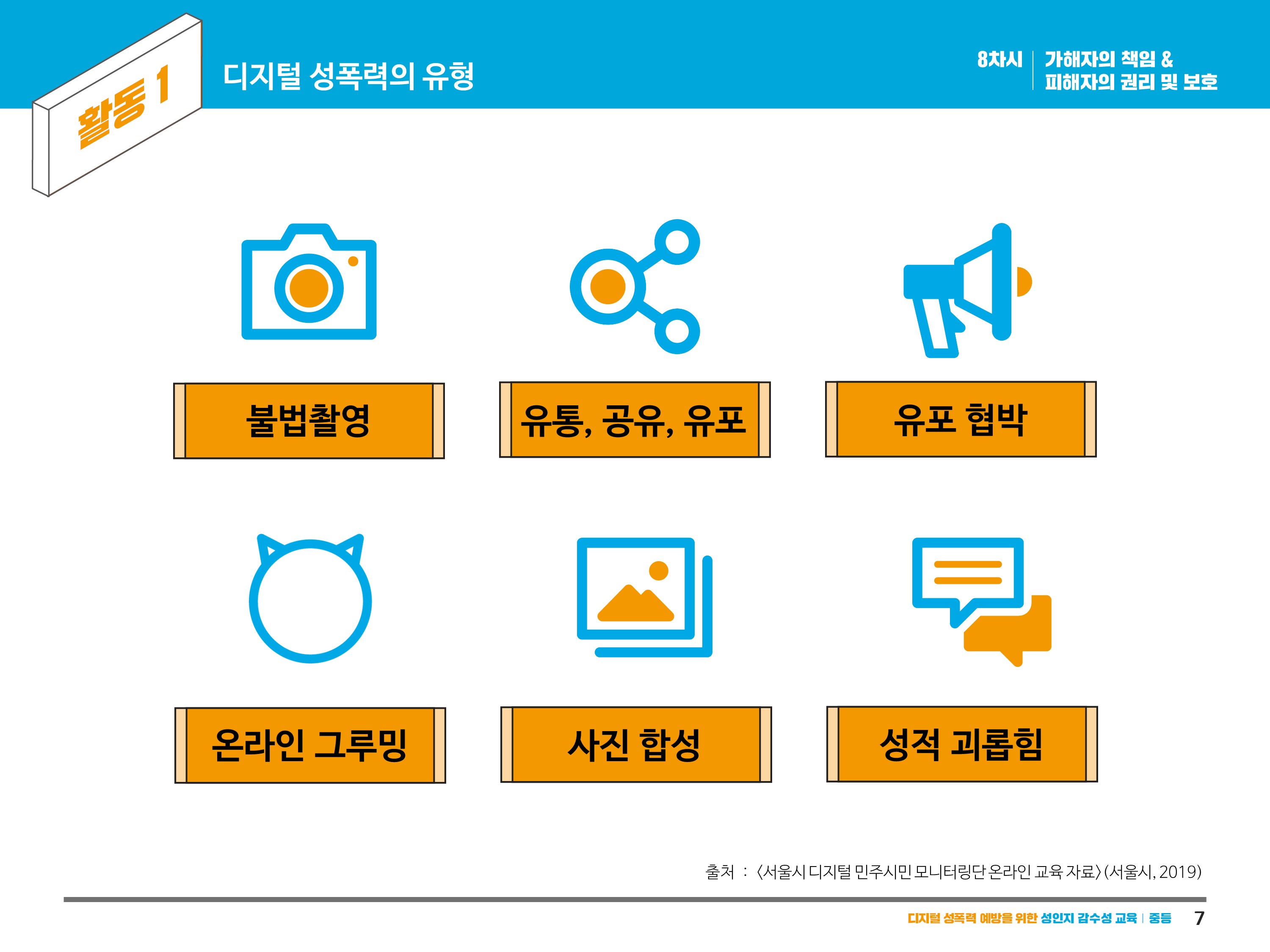 디지털 성폭력의 유형